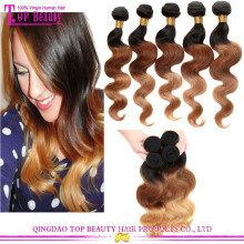 2015 Hot Sale 3 Tone Color 100% human ombre hair braiding hair For Black Women